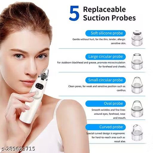 DERMA SUCTION VACUUM SKIN CLEANSER | 4 IN 1 MULTI-FUNCTION BLACKHEAD REMOVER TOOL | REMOVER KIT SKIN CLEANER | PIMPLE REMOVAL TOOL | ACNE REMOVAL TOOL
