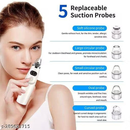 DERMA SUCTION VACUUM SKIN CLEANSER | 4 IN 1 MULTI-FUNCTION BLACKHEAD REMOVER TOOL | REMOVER KIT SKIN CLEANER | PIMPLE REMOVAL TOOL | ACNE REMOVAL TOOL